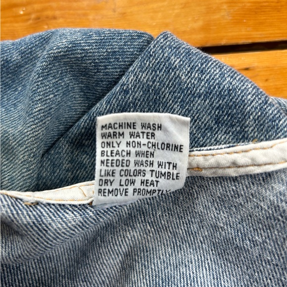 Vintage Girls Jet Set Acid/Stone Wash Denim Jumpsuit 10 - Picture 4 of 6